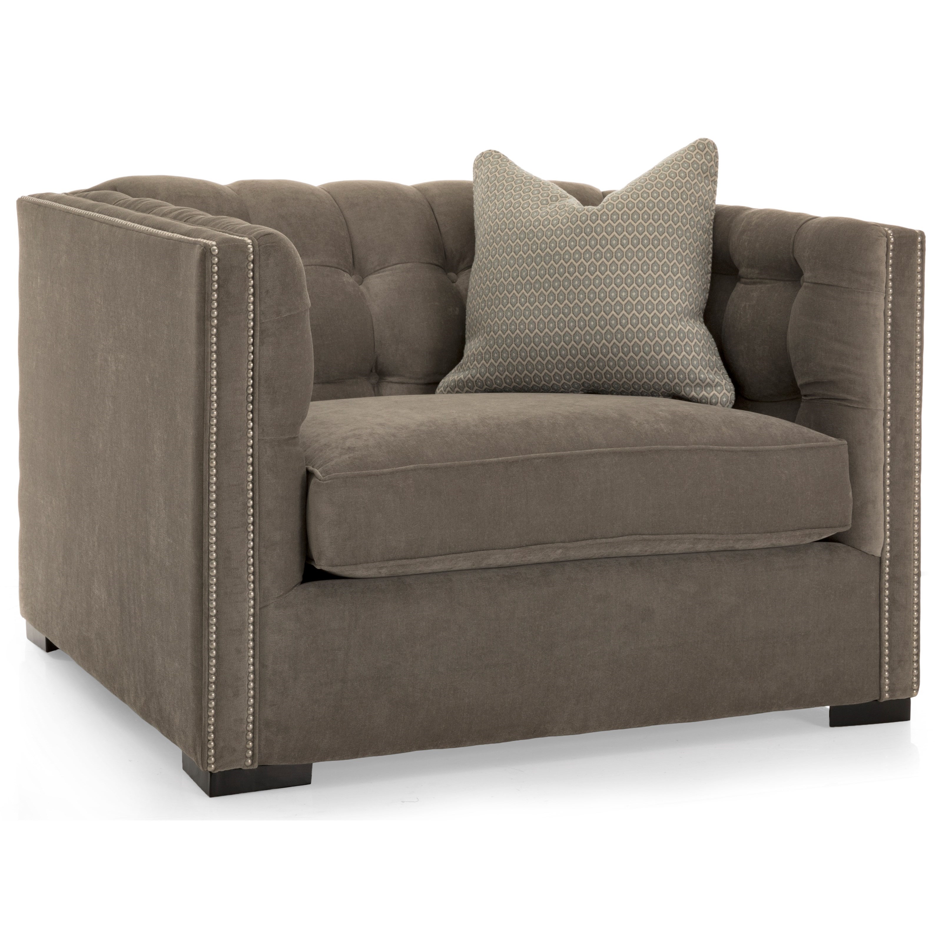 Decor Rest 7793 Series Chair and a Half with Biscuit Tufted Back